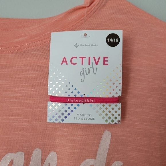 NWT Members Mark Girls Can Do Anything Tee. - Picture 3 of 4